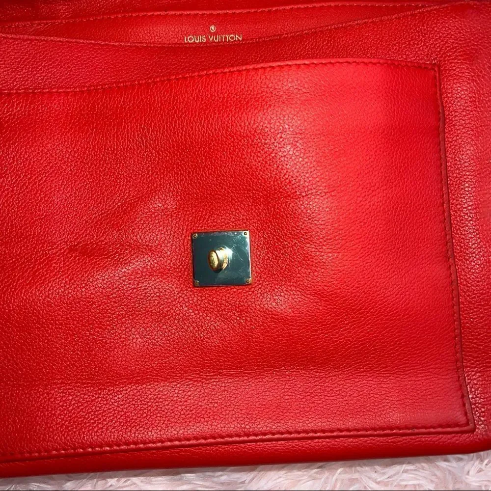 LOUIS vuitton calfskin lockme pm orient
